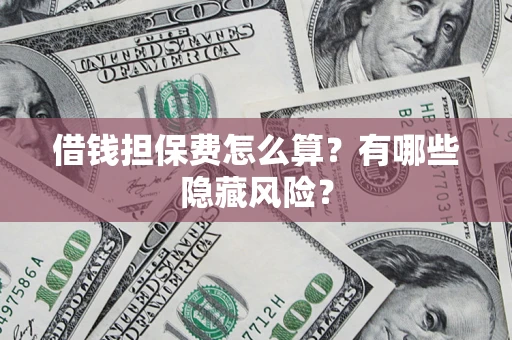 武汉借钱担保费怎么算？有哪些隐藏风险？