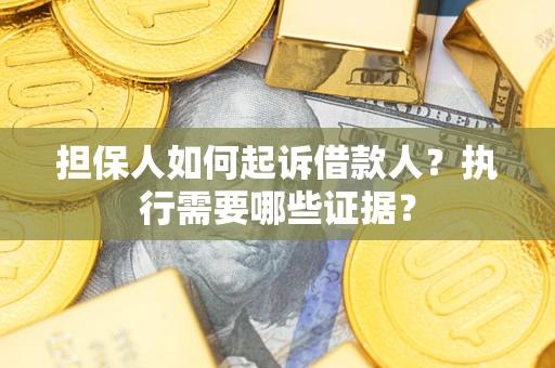 武汉担保人如何起诉借款人？执行需要哪些证据？
