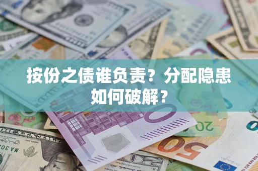 武汉按份之债谁负责？分配隐患如何破解？