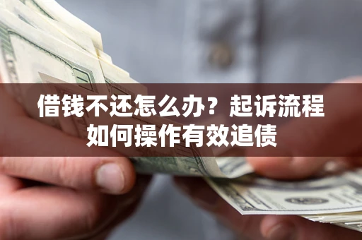 武汉借钱不还怎么办？起诉流程如何操作有效追债