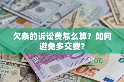 武汉欠条的诉讼费怎么算？如何避免多交费？